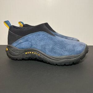 Boys MERRELL Orbit Cadet Blue Casual Slip On Outdoor Moccasins / Size 4.5